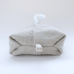 リネンのティッシュカバー（キナリ） 4枚目の画像