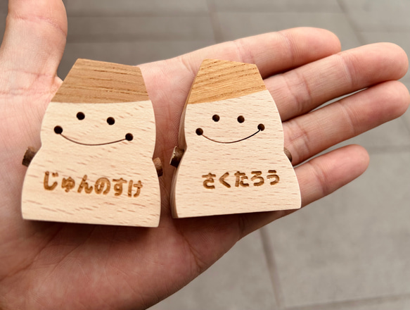 クリスマス　木の雪だるま　2個 2枚目の画像