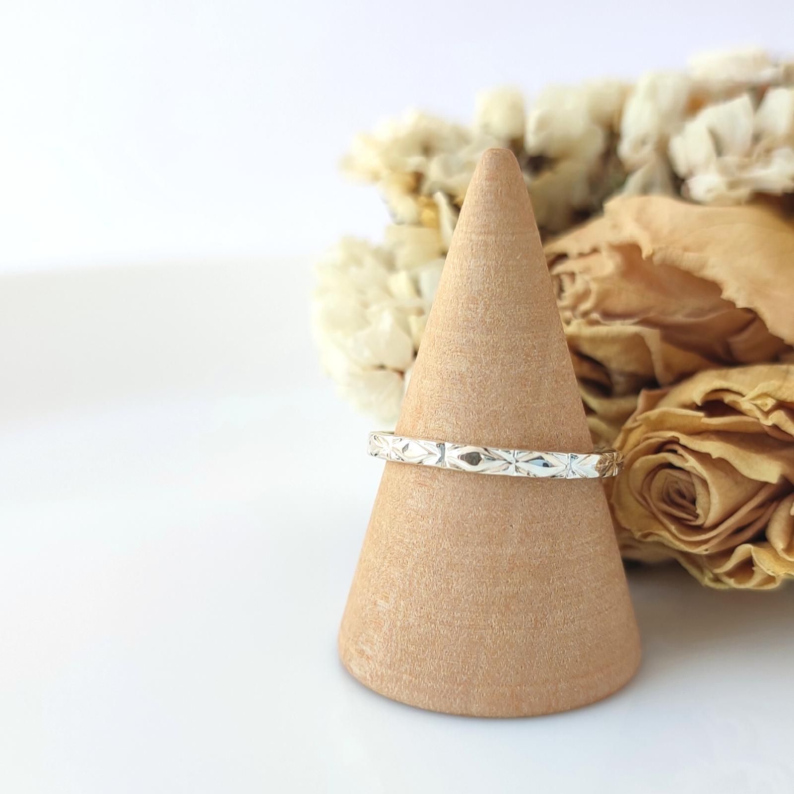 -Asterisk- シルバーリング すり出し【受注制作】