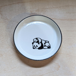 うつわやみたす パンダ皿 パンダ醬油皿(親子) 薬味皿・豆皿 丸山陶房（桑原純) パンダの