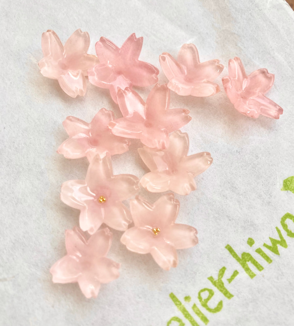 サークルブローチ•ふんわりピンクの桜 11枚目の画像