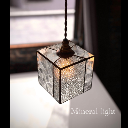 昭和レトロ ランプシェード すりガラス 花 硝子 6個セット 鉱物の