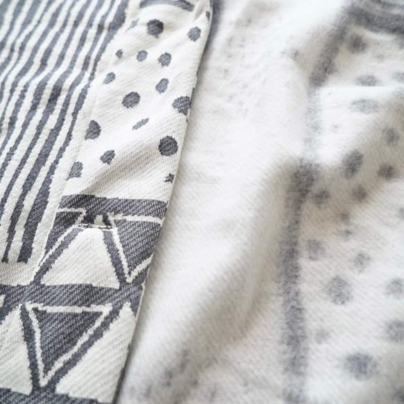【福袋】灰色套裝-休閒開襟衫-UMIBE-+刺子編織衛衣/亞麻圖案 第18張的照片