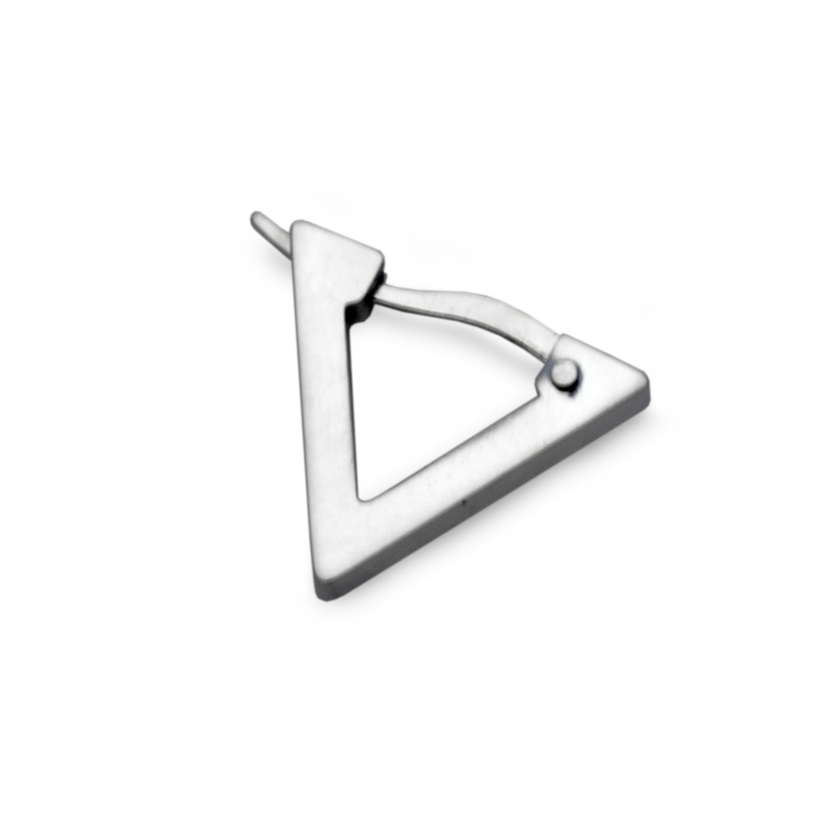 三角 フープピアス メンズ/シルバー925 片耳用/セカンドピアス つけっ