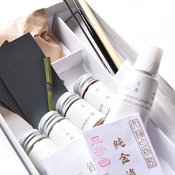 金継ぎキット Kintsugi Seed 動画付  純金0.1g 純銀0.5g 蒔仕上げ シンプル ナチュラル 金継ぎ 2枚目の画像