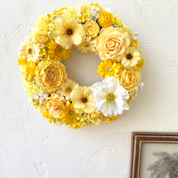Happy yellow wreathe 　 ＊35cm＊ 5枚目の画像