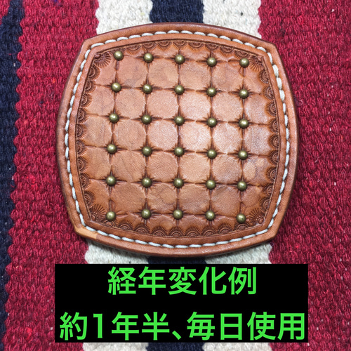 レザーコースター 【15種類の柄から選べるｾﾐｵｰﾀﾞｰ】 コースター