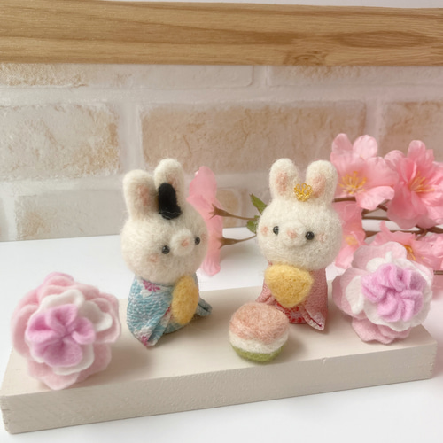 羊毛フェルト ひな祭り 雛人形 初節句 キッズ 飾り 保育 節分 鬼 オーダー