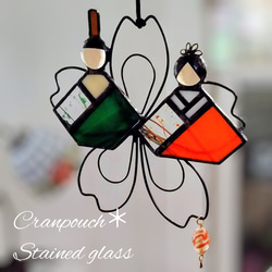 お雛様 A5 吊るし雛【ステンドグラス】ガラス おひなさま 桃の節句 雛