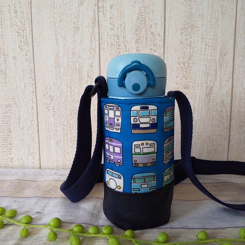 再販☆350ml用☆ラミネートの水筒カバー 電車 その他入園グッズ