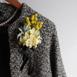 オーストリッチ　フェザーコサージュ　オフホワイト オーストリッチ フェザーコサージュ オフホワイト コサージュ