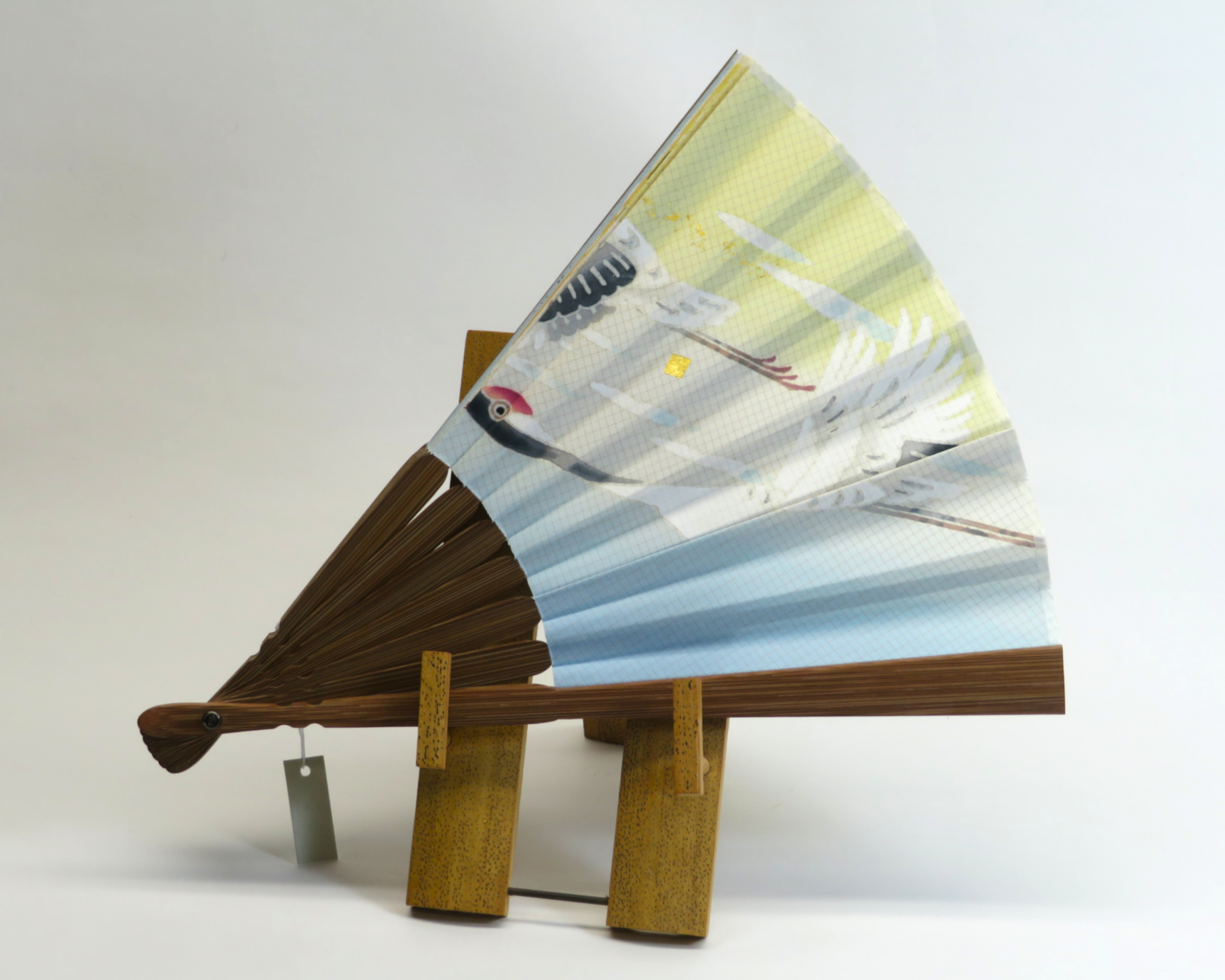 【双鶴】扇子　　　　新築　結婚祝いのインテリアとしての贈り物にいかがでしょうか。四季の飾りの和雑貨