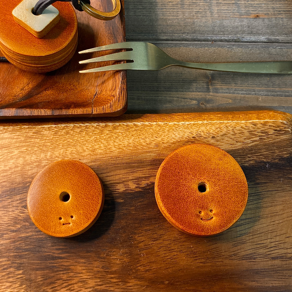 おかわりカスタム パンケーキ ホットケーキ 本革 レザー バッグ