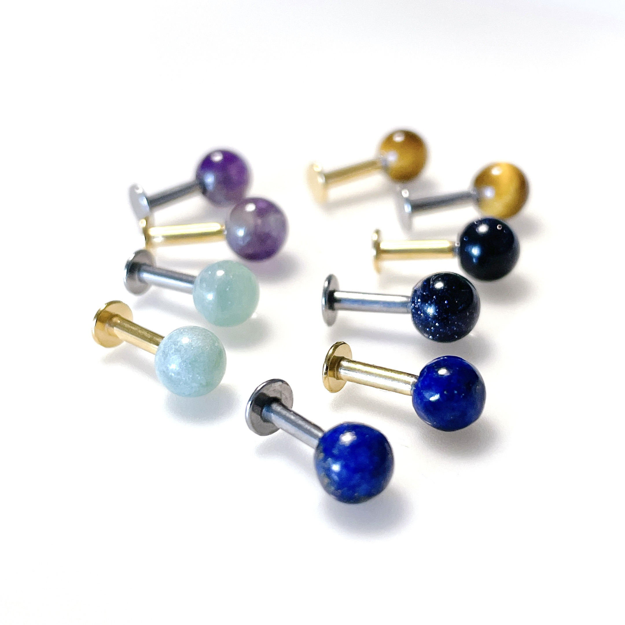 【美品】ラスール 天然石ピアス ラ・スール 天然石ピアス