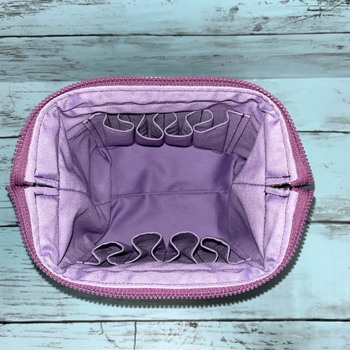 受注製作】アロマポーチ ワイヤー口金ポーチ リバティ帆布 アロマ