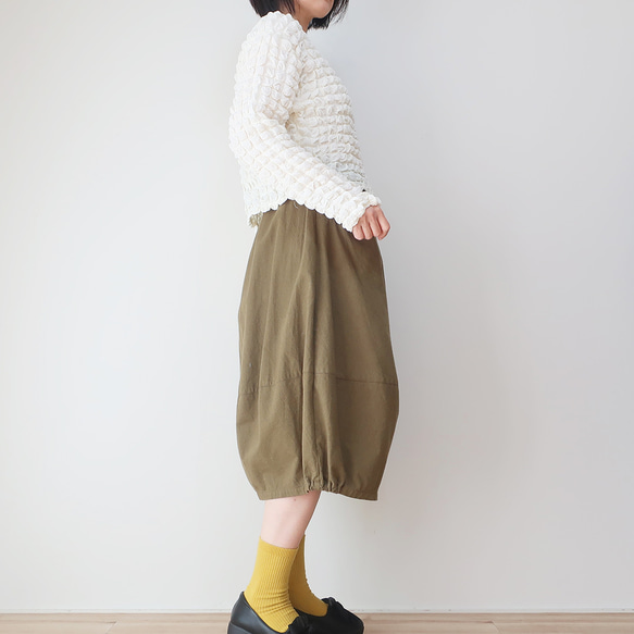 【型紙】裾ゴムバルーンスカート（フリーサイズ） 2枚目の画像