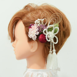 髪飾りつぶやきのページ♡ ベリーショート・ショートヘアーのヘッドパーツU】卒業式袴の桜
