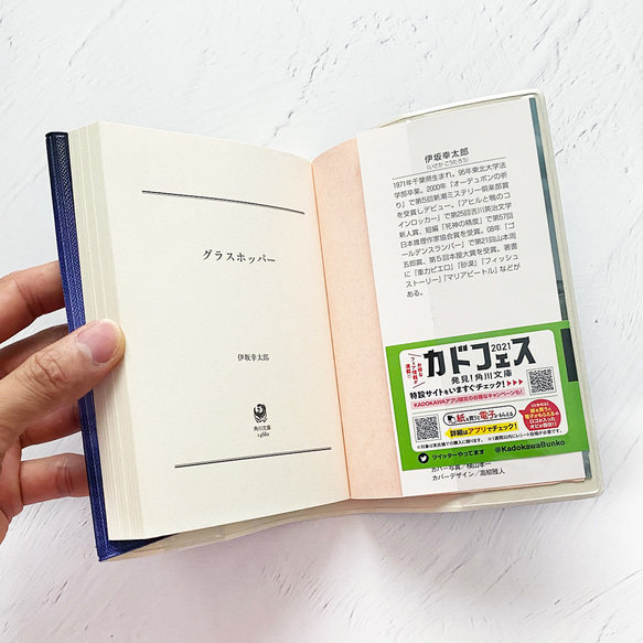 靛藍夜空和新月 Book Cover/Technical Cover (A6) Hobonichi Techo Cover Pa 第5張的照片