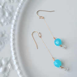 シーブルーカルセドニー ピアス のおすすめ人気通販 検索結果｜Creema