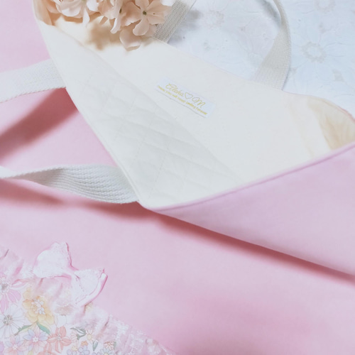 ☆受注制作☆ ✾可愛いお花柄のレッスンバッグ✾ 入園入学グッズ 小花 