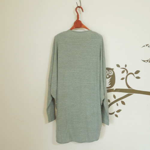 つつむ ルーズなカシュクールカーディガン○ダークブラウン  