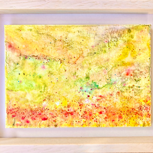君のいる野原 ヒーリングアート 癒しの絵画 アクリル画 キラキラ 君のいる野原 ヒーリングアート 癒しの絵画 アクリル画 キラキラ