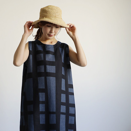 ラスト1 2023夏SALE 手捺染てなっせん 石畳模様 甘織