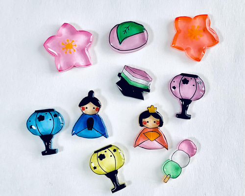 ひなまつりモチーフ ピアス/イヤリング ピアス（スタッド・一粒