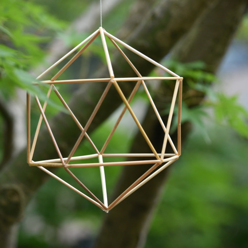 ヒンメリ『宝』正20面体 大中小3つ組み 針・糸付き その他素材