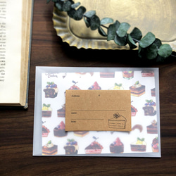 Letterset "Chocolate Cakes" チョコレートケーキレターセット 冬 バレンタイン 3枚目の画像