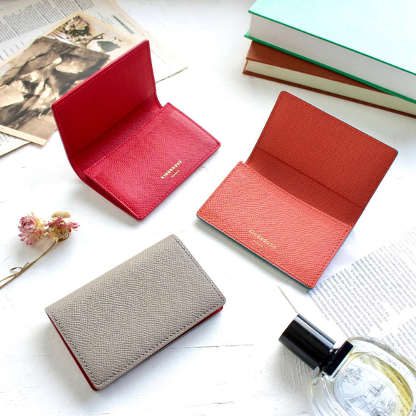 KINGSBURY キングスベリー 薄マチ名刺入れ 黒 受注製作 】薄マチ名刺入れ 名刺入れ・カードケース KINGSBURY 通販