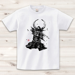 【Tシャツ】武将（福島正則）/白 1枚目の画像