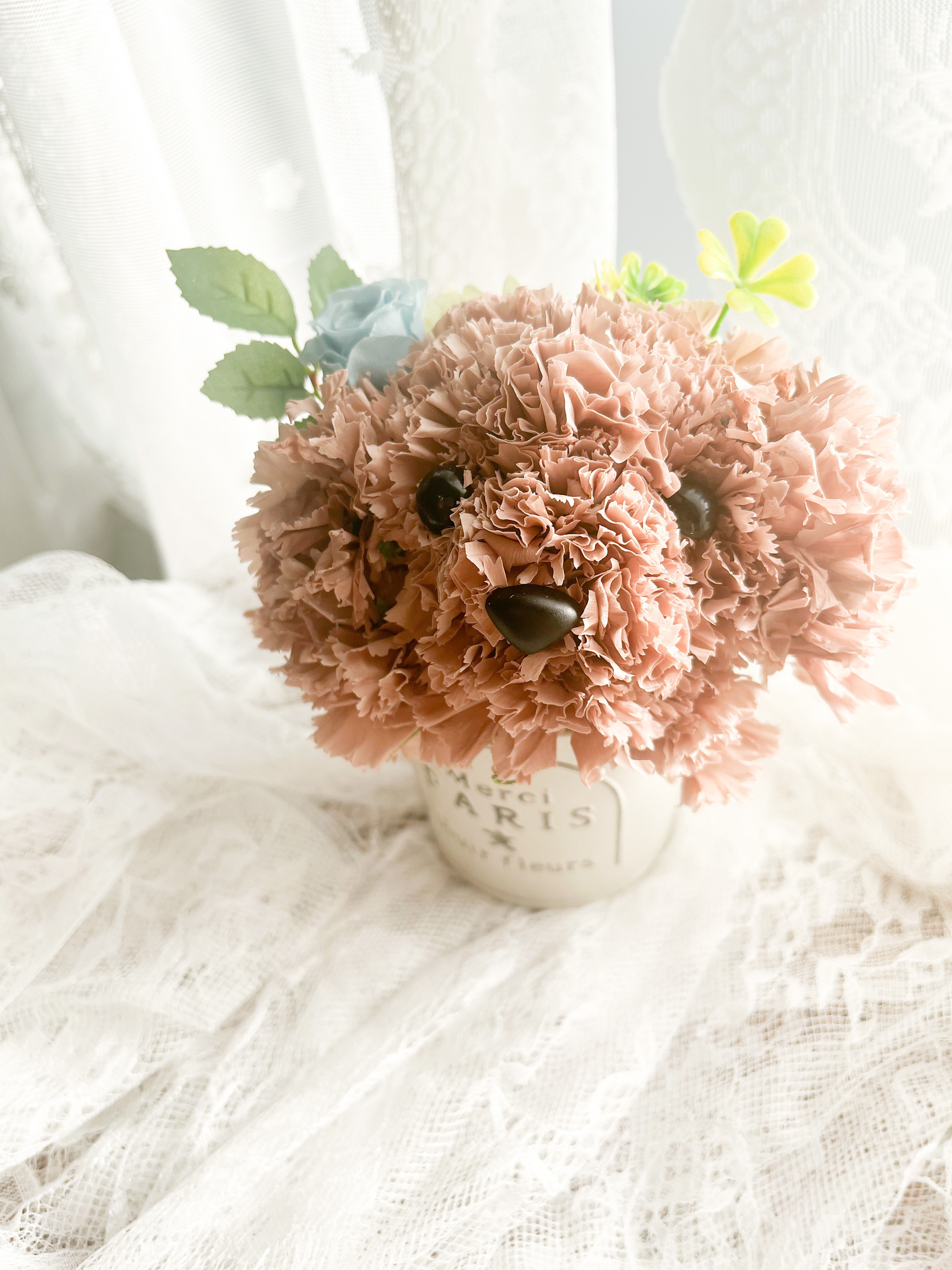 犬　トイプードル　プリザーブドフラワー