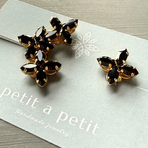 総スワロフスキー®︎ Fleur ニッケルフリーイヤーカフ trois
