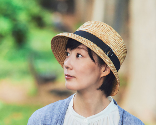 新品未使用【田中帽子店】Manon －マノン－ 田中帽子店Manon（マノン）麦わら クロッシェ 紳士用帽子 田中