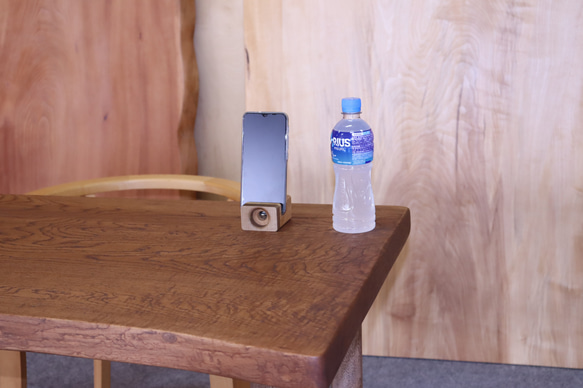 会津の天然木「スマホスタンド＆スピーカー」Aタイプ 16枚目の画像