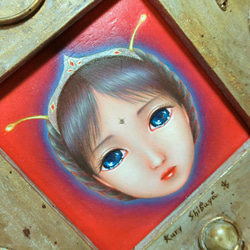 貴方のための絵　"YUnn"　幻想絵画　宇宙　油絵　一点物　不思議　宇宙人　シブヤ ルリ　Rury Shibuya 2枚目の画像