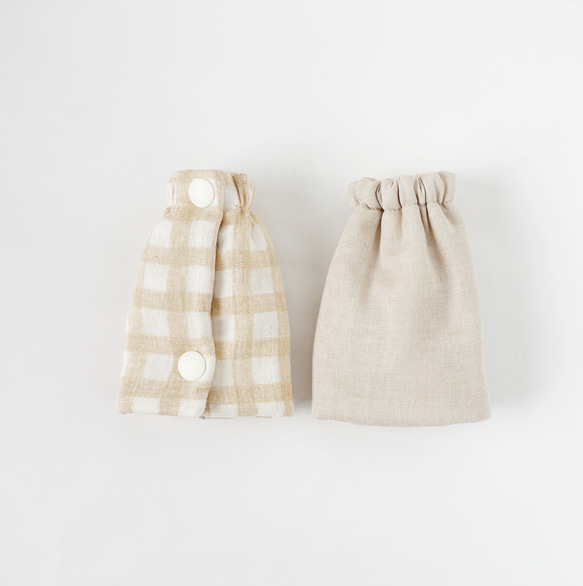 ☆ベビービョルンHARMONY、ONE、ONEKAI、アンジェレッテ用 リバーシブルよだれカバー☆ブロックチェック 1枚目の画像