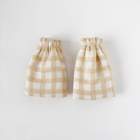 ☆ベビービョルンHARMONY、ONE、ONEKAI、アンジェレッテ用 リバーシブルよだれカバー☆ブロックチェック 2枚目の画像