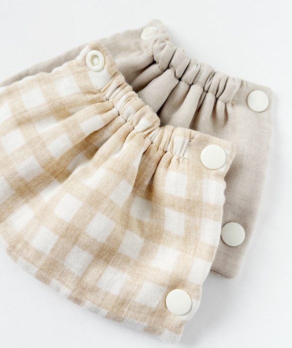 ☆ベビービョルンHARMONY、ONE、ONEKAI、アンジェレッテ用 リバーシブルよだれカバー☆ブロックチェック 4枚目の画像