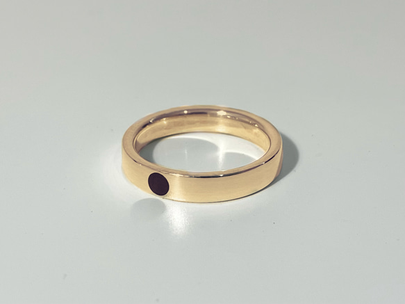 ring o　エボニー　yellow silver　指輪　リング 2枚目の画像