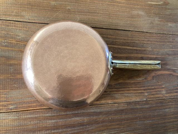 銅製のフライパン(中サイズ) ※受注品 7枚目の画像