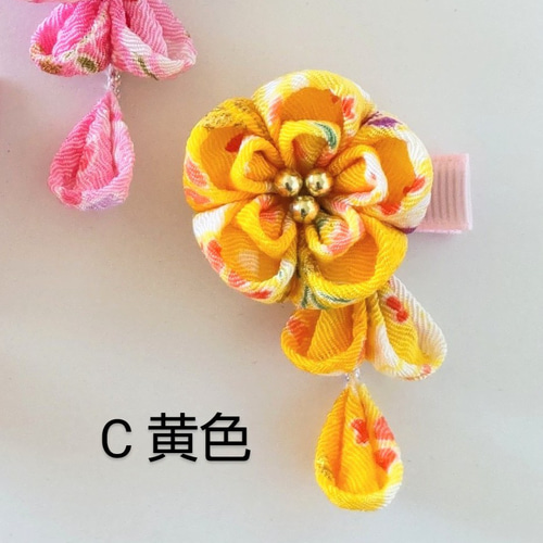 つまみ細工 髪飾り ヘアクリップ 滑り止め 初節句 ひな祭り つまみ細工 髪飾り お試し価格/七五三.ひな祭り 初節句 ベビークリップ