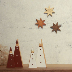 【種類おまかせ】【送料無料】星のオーナメント 10個セット 星 インテリア スター 北欧 飾り 木製 クリスマス 七夕 5枚目の画像