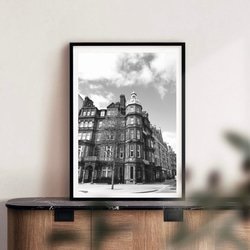 オリジナル ニューヨーク、ロンドン、東京グラフィック絵画57×30cmフレーム付 RONDA Frame A4 4th ロンダフレーム ※ ガラス フォトフレーム