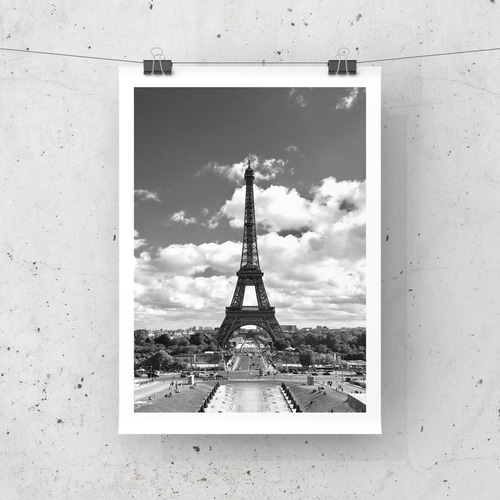 Chateau/ジャンルー シーフ モノクロ/アートポスター Chateau