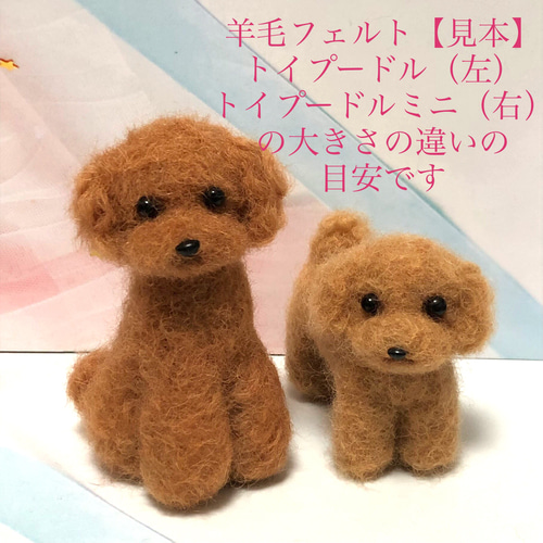お迎え決まりました] トイプードル♡ミニ❤️ハンドメイド