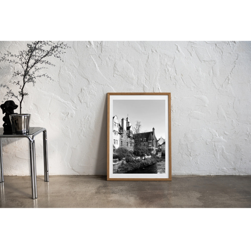 モノクロ インテリア フォト グラフィックポスター【 エディンバラの