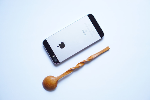 (訂製) 扭曲木湯匙（柚木）A020-1 第5張的照片