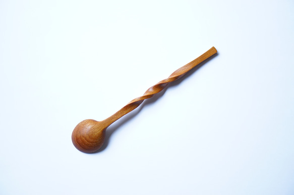 （訂做）扭木湯匙（柚木）A020-1 第2張的照片